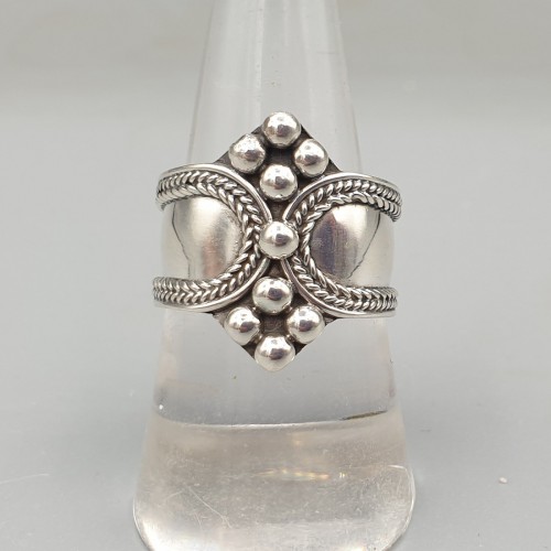 925 Sterling Silver Dotted Ring