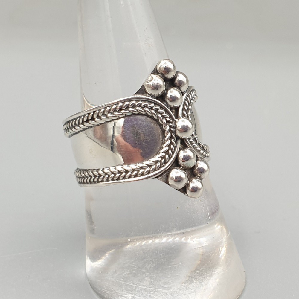 925 Sterlingsilber gepunktete Ring