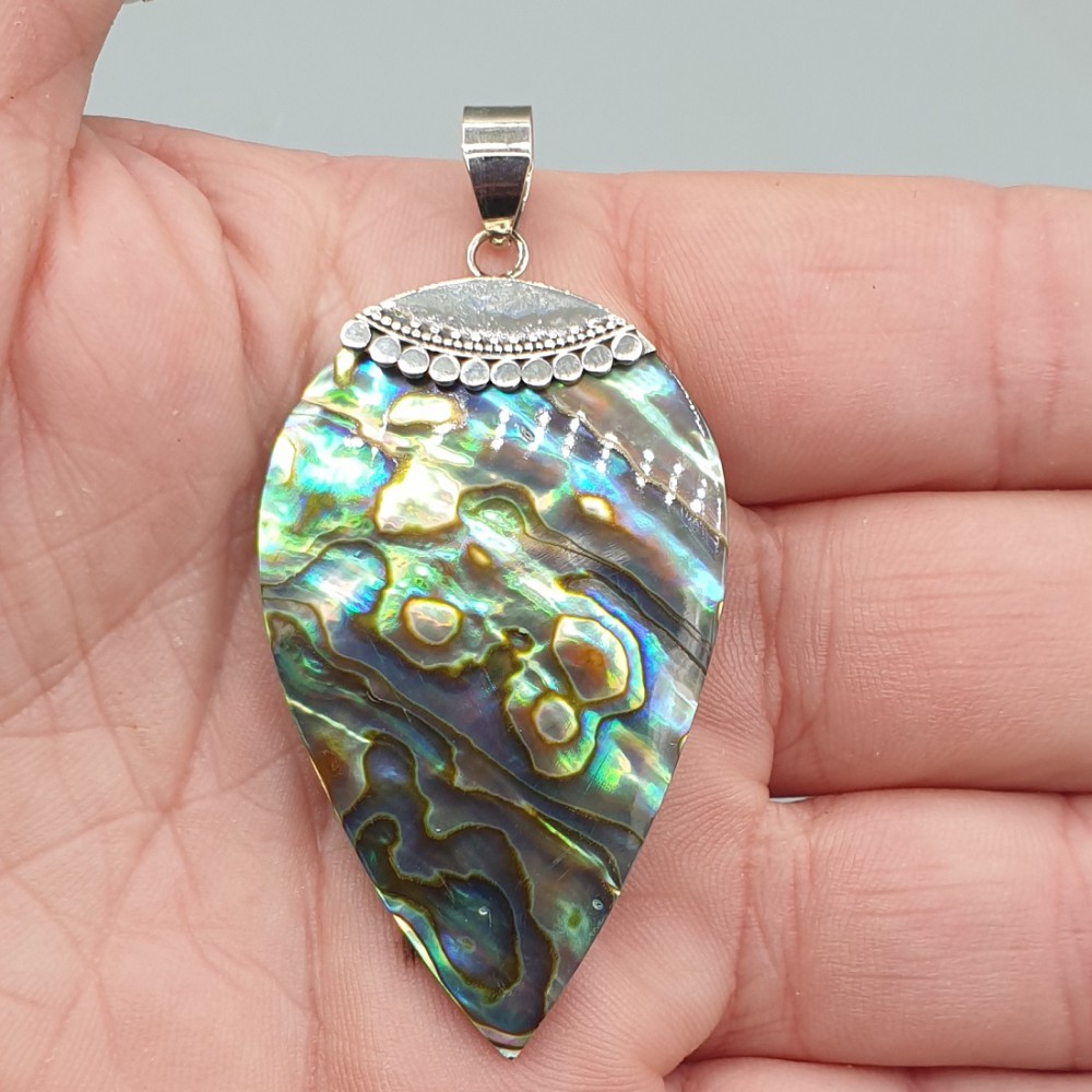 925 Sterling Silver Abalone Schelp Pendant