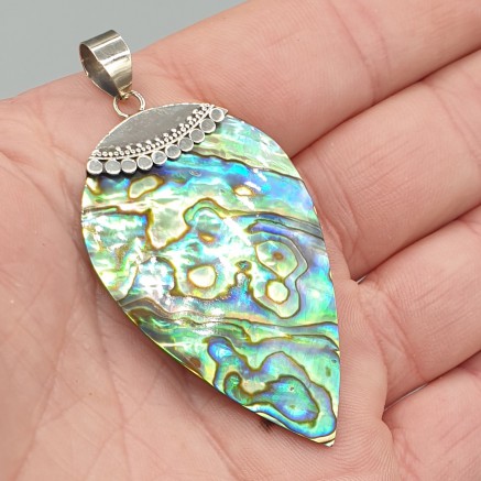 925 Sterling Silver Abalone Schelp Pendant