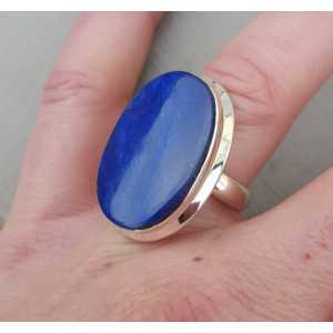 Silber ring set mit ovalen cabochon Lapis Lazuli 16,5 mm