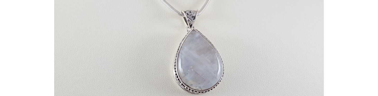 Silver Gemstone Pendants